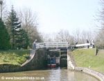 Boats entering Bank Newton Lock #38