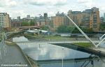 Footbridge at the River Aire near the Leeds Lock