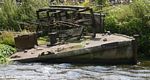 Concrete Barge the River Weaver Navigation